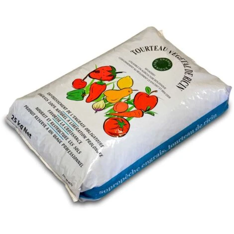 Tourteau De Ricin Semoulette, Engrais 100% Végétal. Sac 25 Kg