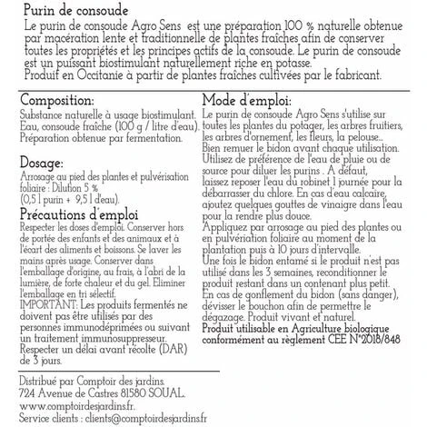 Purin De Consoude Concentré - 5 Litres – Image 3