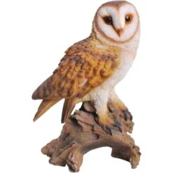 Chouette Effraie En Résine 36 Cm