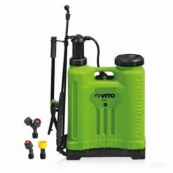 Pulvérisateur à Dos 12L VITO Pression Manuelle Spray Et Jet Végetaux Et Jardins Accessoires 3 Buses