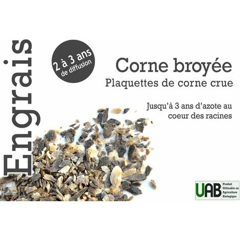 Corne Broyée, Engrais Azoté à Diffusion Progressive. Seau 5 Kg – Image 2