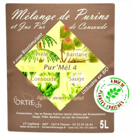 Mélange De 4 Purins, Consoude, Prêle, Bardane, Sauge. 5 Litres à Diluer – Image 2