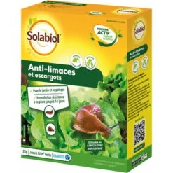 SOLABIOL SOLIMA2 Anti-limaces Et Escargots Etui 2Kg Granules D'origine Naturelle Résiste Sous La Pluie Protection Longue Durée Utilisable En Agriculture Biologique