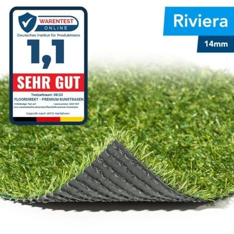 Pelouse Artificielle Riviera Hauteur: 14 Mm 100 X 50 Cm