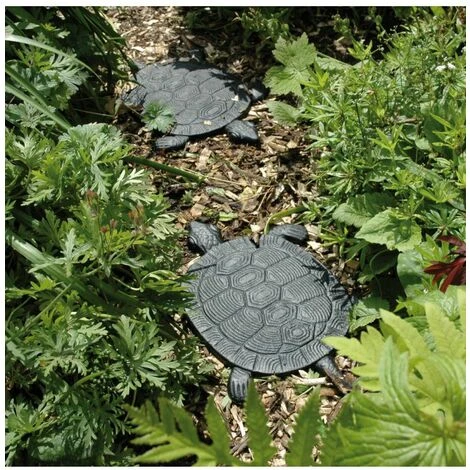 Pas Japonais Tortue - L 23 X L 32,2 X H 1,8 Cm - Noir - Livraison Gratuite – Image 2