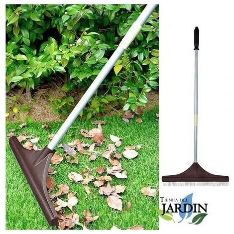 Brosse à Gazon Artificiel, Manche Télescopique, Manche En Acier, Gazon Artificiel, Râteau, Plastique