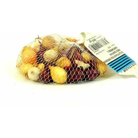 Mélange D'oignons Red Baron, Snowball, Stuttgarter. Bulbes à Planter - Filet 250 G