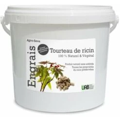 Tourteau De Ricin Granulés, Engrais 100 % Végétal. Seau 4 Kg