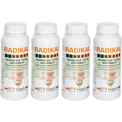 RADICAL Désherbant 4 X 1L Tous Jardins RADIKAL