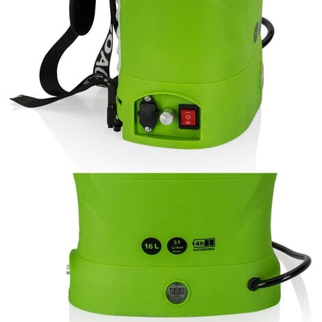 Pulvérisateur électrique à Batterie VITO 12V 16L 6 Bars Max Autonomie 4h Chargeur Inclus Végetaux Jardin Toitures – Image 3