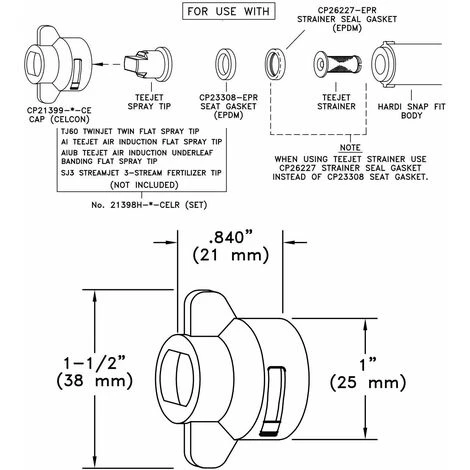 Capuchon Buse Pulvérisateur Noir 11mm Embout Plastique Tête – Image 2