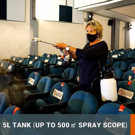 WORX Pulvérisateur De Désinfection à Haute Pression 5L 18V (20V MAX), PowerShare, WP651E – Image 4