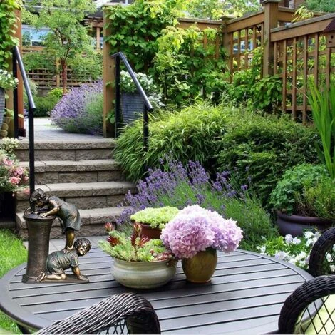 Décoration De Statue De Jardin, Décoration D'artisanat En Résine D'ornement De Jardin De Salle De Bain 1 Pièce-BDD – Image 4