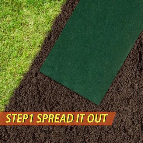 Couverture Biodégradable Non Tissée De Graine D'herbe De Couverture D'Eco De Jardinage 3M0.2M