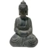 Statue Décorative D'extérieur Bouddha En Ciment Gris - L. 36 X H. 60.5 Cm - GAUTAMA