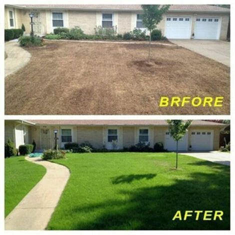 Tapis De Graines D'herbe Tapis De Paille Engrais Jardin Pique-nique Pelouse Arrière-cour Plantation Cultiver – Image 2