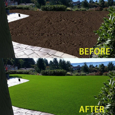 Tapis De Graines D'herbe Tapis De Paille Engrais Jardin Pique-nique Pelouse Arrière-cour Plantation Cultiver – Image 3