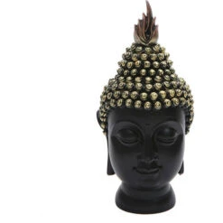 Statue De Tête De Bouddha Doré Décor à La Maison Décorations De Table Antiques Figurines