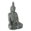 ATMOSPHERA Statuette De Bouddha Assis - Gris - H 106 Cm - Livraison Gratuite