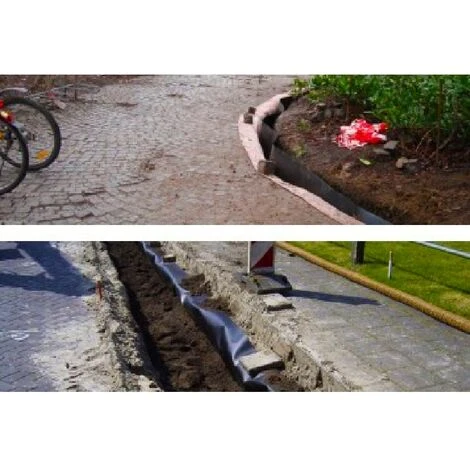 Anti Rhizome Noir HDPE 0.70Mx10M Pour Gazon Synthétique MGS – Image 2