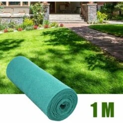 Gazon Tapis De Graines D'herbe Biodégradable Tapis De Paille Engrais Jardin Pique-nique Pelouse Arrière-cour Plantation Grandir - 1m