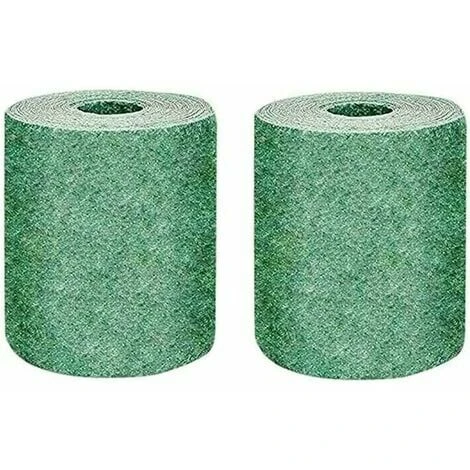 Ghost 2 Pack Rouleau De Tapis De Semences De Gazon, Tapis De Culture D'herbe Biodégradable 10FT, Tapis De Semences De Gazon Engrais Jardin Pique-nique Jardinage Tapis De Plantation De Pelouse 20 × 300cm GHO