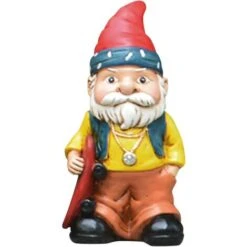 Nain De Jardin Ornement Jardin Art Barbe Blanche Vieil Homme Nain Statue Résine Artisanat Ornement Organisation (A, One Size)