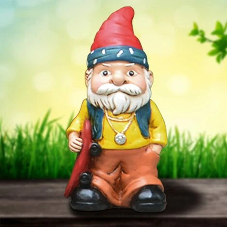 Nain De Jardin Ornement Jardin Art Barbe Blanche Vieil Homme Nain Statue RĂ©sine Artisanat Ornement Organisation (A, One Size) â Image 2