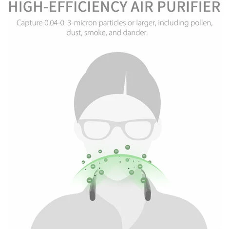 Purificateur D'air Portable Générateur D'ions Négatifs Éliminateur De Fumée Portable Purificateur D'air Silencieux Charge USB Assainisseur D'air Personnel Pour La Maison, La Voiture, Le Bureau Alle – Image 5