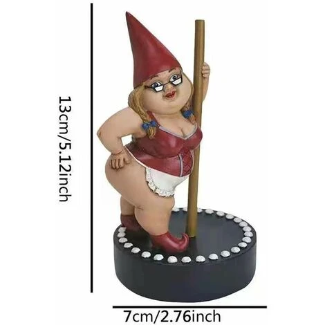 Statue De Danseur Nain, Artisanat En RéSine Sculpture Naine Statue De Nain De Jardin Paysage De Jardin Ornements De Pelouse – Image 2