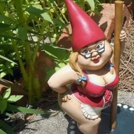 Statue De Danseur Nain, Artisanat En RéSine Sculpture Naine Statue De Nain De Jardin Paysage De Jardin Ornements De Pelouse – Image 3