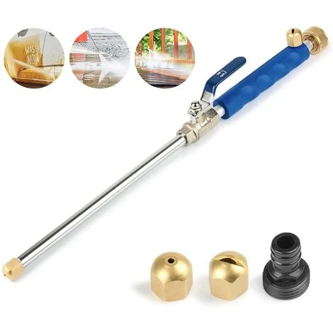Pulvérisateur De Jardin Haute Pression De 46,5 Cm, Pistolet à Eau Haute Pression Pour Voiture, Lance De Pulvérisation Pour Tuyau D'arrosage, Nettoyeur Haute Pression, Pistolet à Eau Haute Pression
