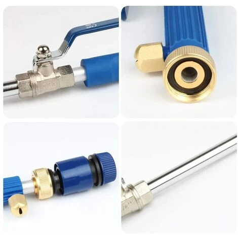 Pulvérisateur De Jardin Haute Pression De 46,5 Cm, Pistolet à Eau Haute Pression Pour Voiture, Lance De Pulvérisation Pour Tuyau D'arrosage, Nettoyeur Haute Pression, Pistolet à Eau Haute Pression – Image 4