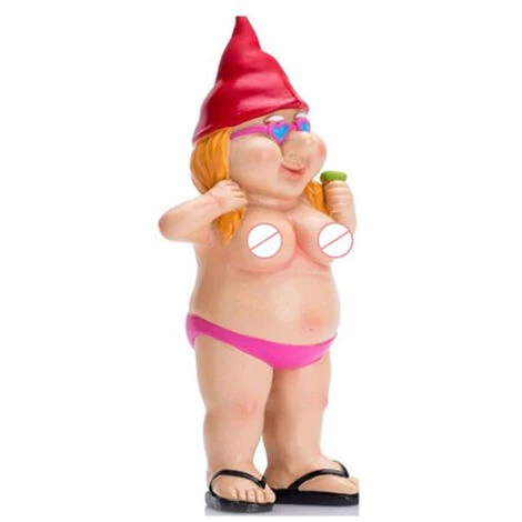 Lot De 2pcs Nain De Jardin En Résine - Statue De Jardin - Décoration De Jardin - Pour Pelouse, Cour, Balcon, Porche, Terrasse (12cm En Hauteur) – Image 5