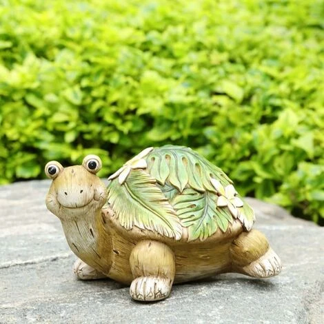 Tortue De Jardin,Statue Ornement De Jardin,de Jardin En Résine Résistante Aux Intempéries Pour Terrasse, Balcon, Cour, Pelouse – Image 3