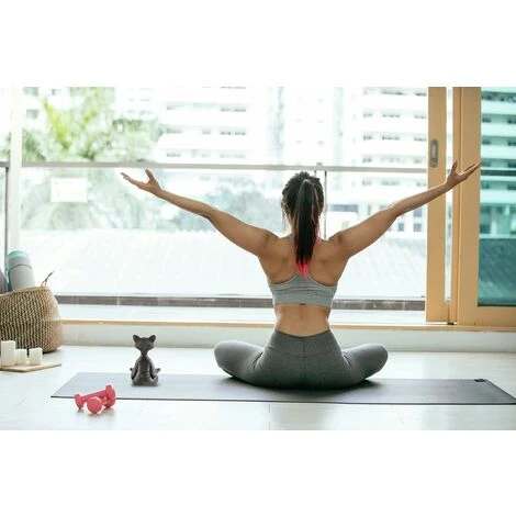 Statue Chat Bouddha Zen Et Heureux En Meditation, Idéale Pour Décoration Intérieure Et Extérieure Maison Et Jardin Magnifique Cadeau – Image 2