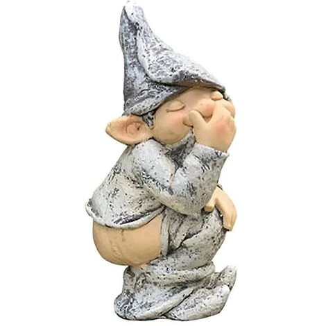 Nouveauté Nain Gnome Sculpture Gobelin Statue Poo Résine Ornement Maison Jardin Décor