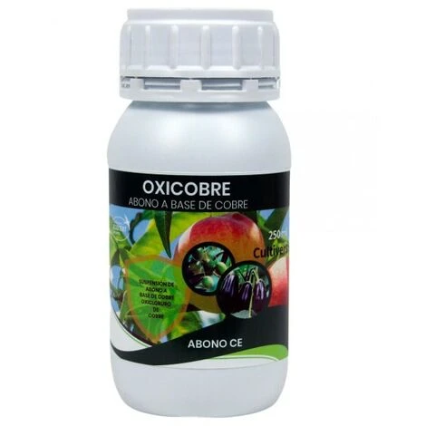 CULTIVERS Oxychlorure De Cuivre 250 Ml Concentréà 70% Biologique (action Fongicide). Engrais Pour Taupes, Types De Plantes Et D'arbres. Engrais 100% Naturel à Base De Cuivre. Oxygène Eco Copper