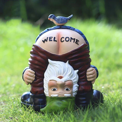 Nain De Jardin En Résine,18x16x14CM,Objet Déco,sculpture Exterieure – Image 2