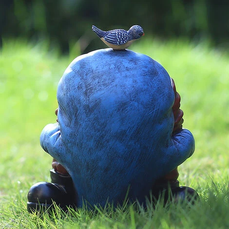 Nain De Jardin En Résine,18x16x14CM,Objet Déco,sculpture Exterieure – Image 4