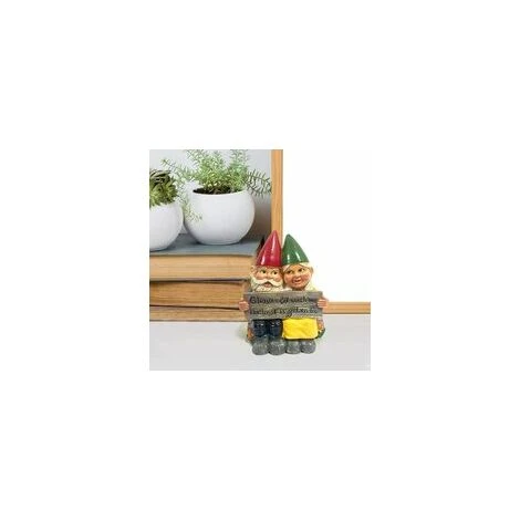 Resin Garden Gnome Couple Statue – Image 2