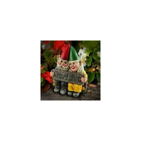 Resin Garden Gnome Couple Statue – Image 5