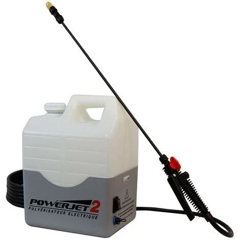 Pulvérisateur électrique Powerjet 2: Projette à 10 Mètres De Haut. Autonomie De La Batterie: 5 Heures.