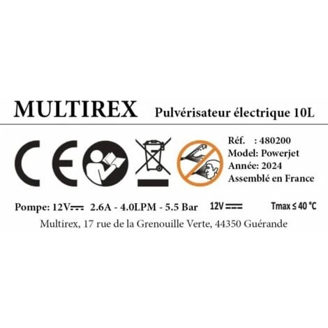 Pulvérisateur électrique Powerjet 2: Projette à 10 Mètres De Haut. Autonomie De La Batterie: 5 Heures. – Image 5